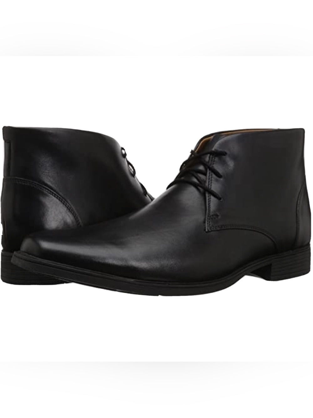 Clarks Men's Black Leather Tilden Top Boot Size 10